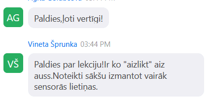 Pedagoga atsauksme